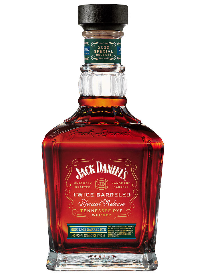 Jack Daniel's Twice Barreled Special Release 2023 Heritage Barrel Tennessee Rye Whiskey 700mL