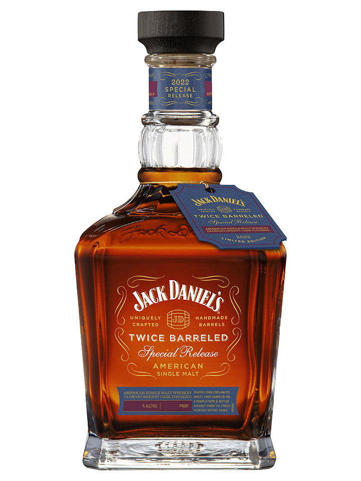 Jack Daniel's Twice Barreled Special Release 2022 American Single Malt Tennessee Whiskey 700mL