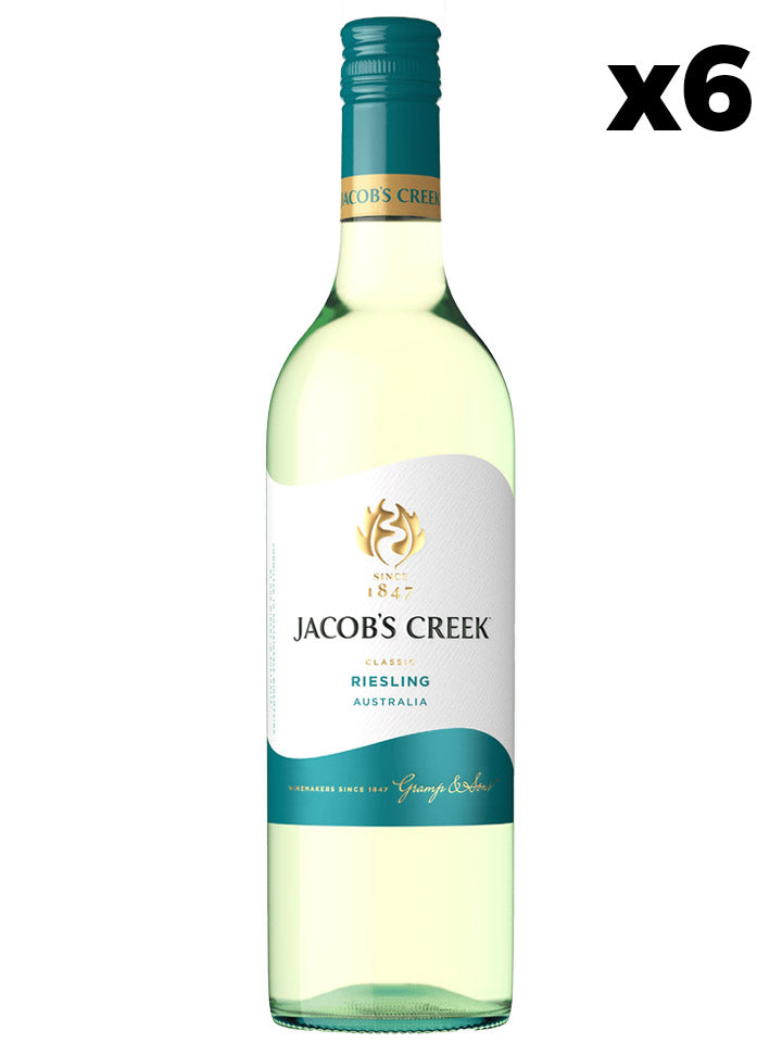 Jacob's Creek Classic Riesling White Wine Case 6 x 750mL