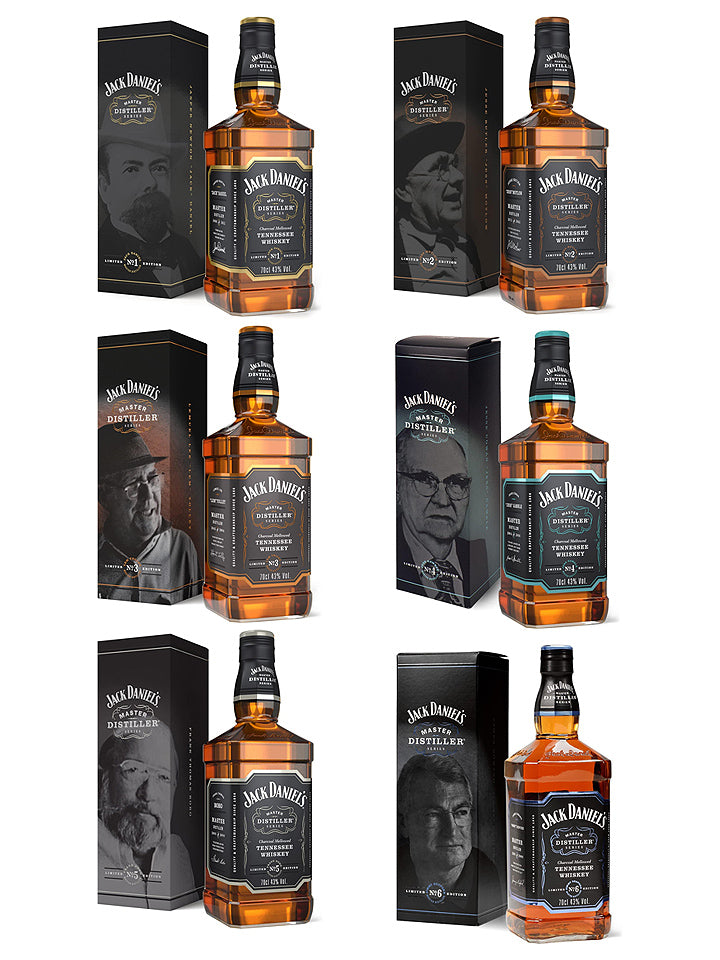 Jack Daniel's Master Distiller Complete Collection 1-6 Tennessee Whiskey 6 x 700mL