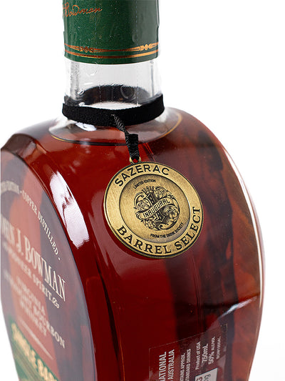 John J. Bowman 10 Year Old Single Barrel "Inaugural" 100 Proof Virginia Straight Bourbon Whiskey 750mL