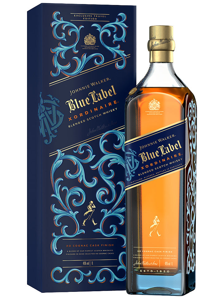 Johnnie Walker Blue Label Xordinaire XO Cognac Cask Finish Blended Scotch Whisky 1L