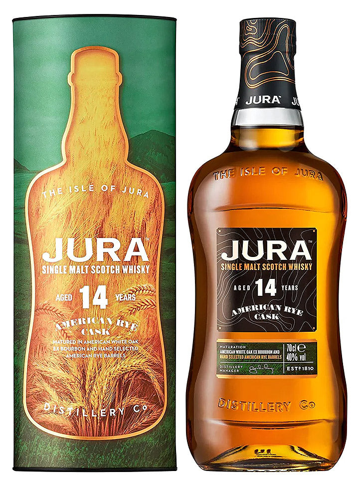 Jura 14 Year Old American Rye Cask Single Malt Scotch Whisky 700mL