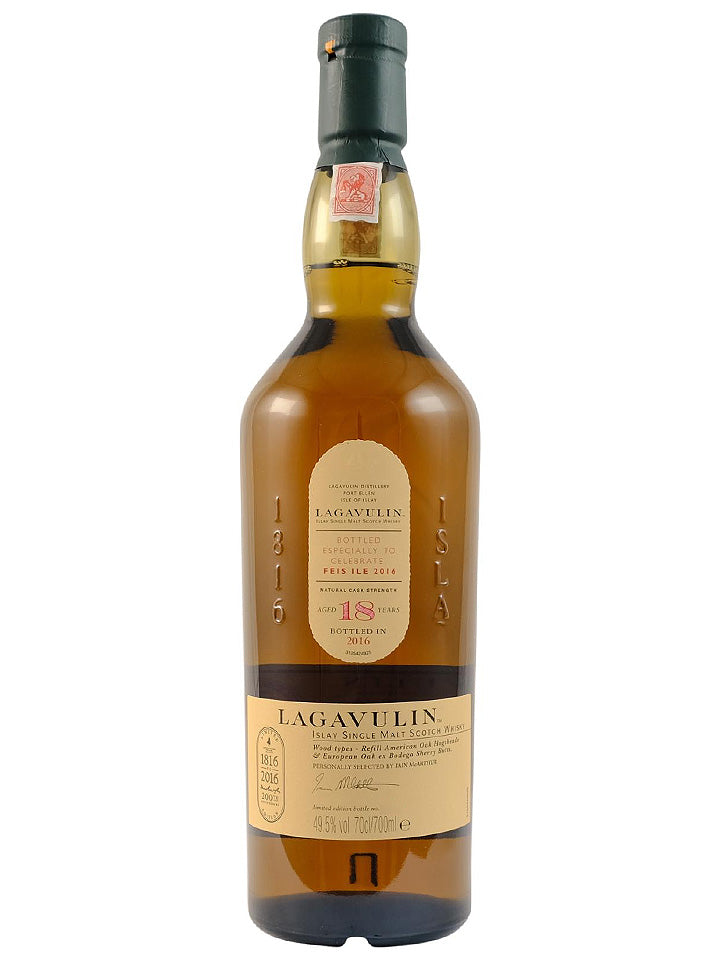 Lagavulin 18 Year Old Feis Ile 2016 200th Anniversary Cask Strength Single Malt Scotch Whisky 700mL