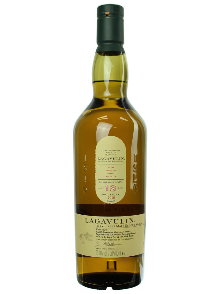 Lagavulin 18 Year Old Feis Ile 2018 Cask Strength Single Malt Scotch Whisky 700mL