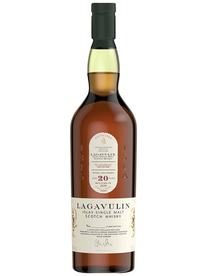 Lagavulin 20 Year Old Feis Ile 2020 Commemorative Bottling Cask Strength Single Malt Scotch Whisky 700mL