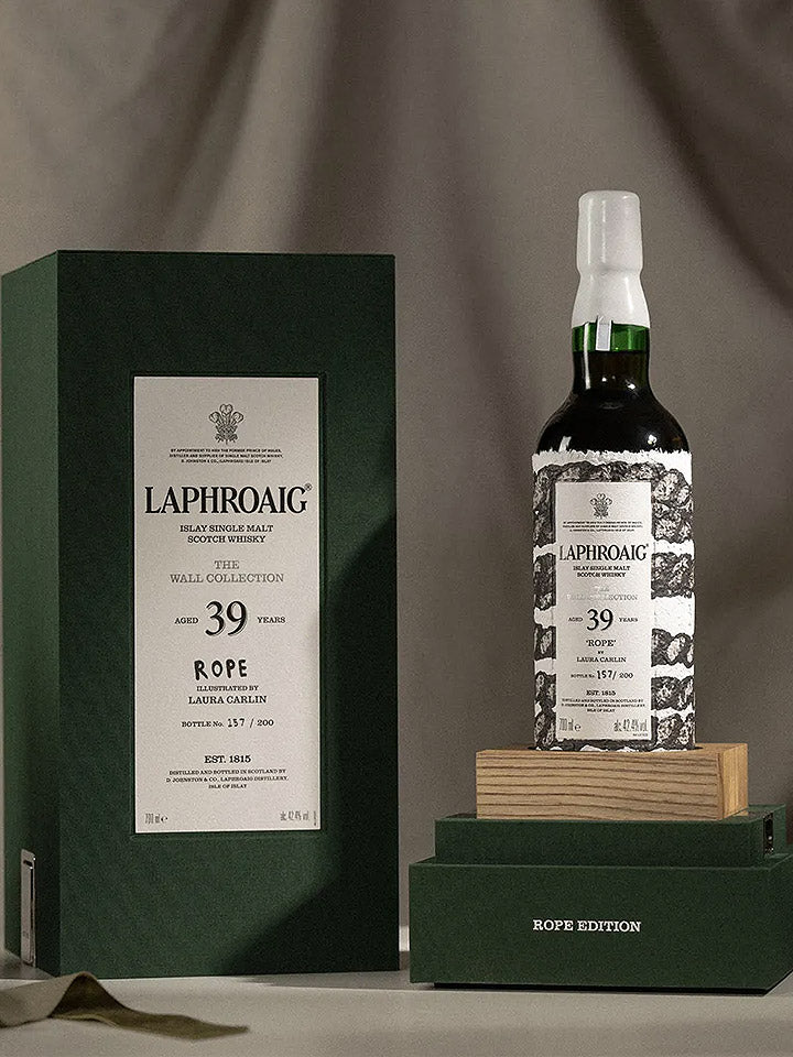 Laphroaig 39 Year Old The Wall Collection "Rope" By Laura Carlin Single Malt Scotch Whisky 700mL