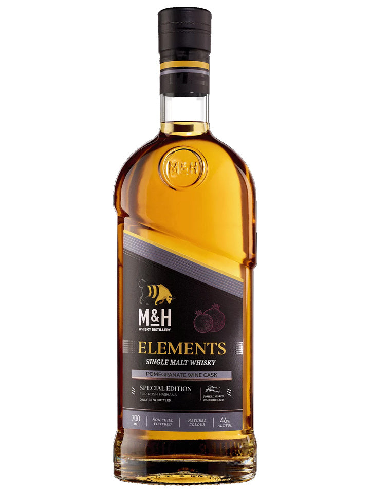 Milk & Honey Elements Pomegranate Wine Cask Single Malt Israeli Whisky 700mL