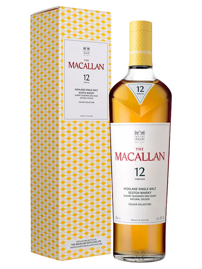 The Macallan Colour Collection 12,15,18 & 21 Year Old Single Malt Scotch Whisky 700mL