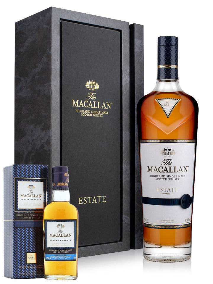 The Macallan Estate Single Malt Scotch Whisky 700mL + 1824 Estate