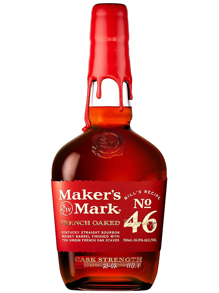 Makers Mark Bill's Recipe No. 46 French Oaked Cask Strength 23-02 Kentucky Straight Bourbon Whiskey 750mL