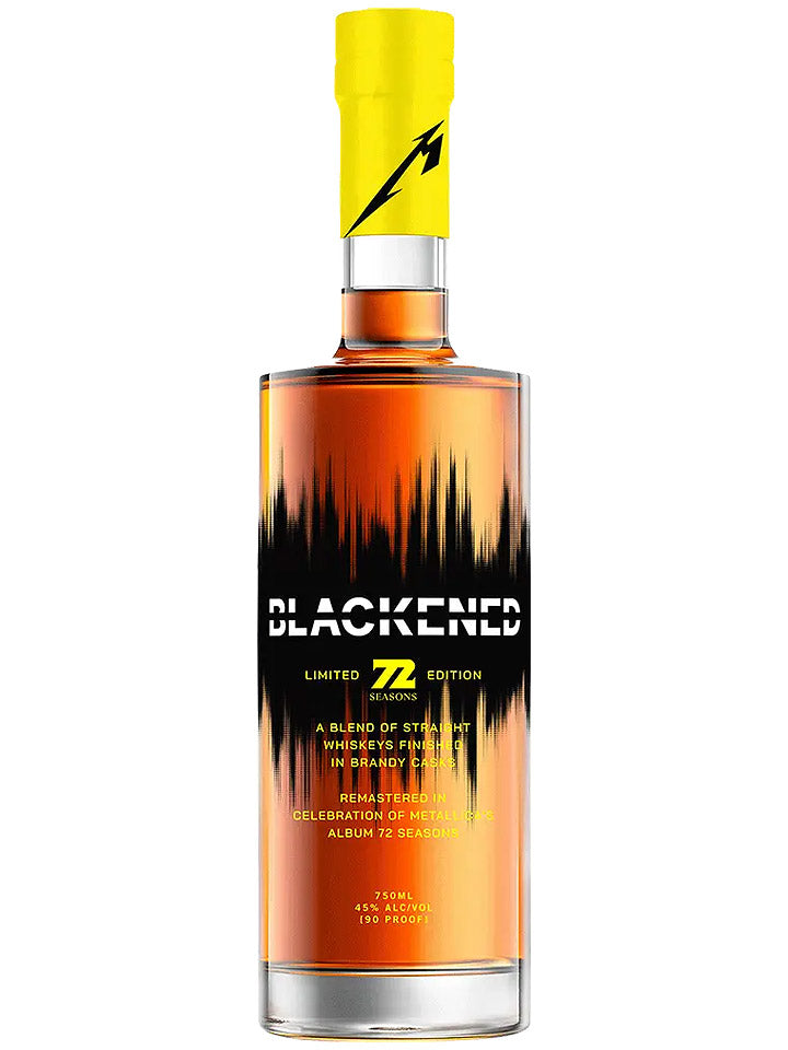 Metallica's Blackened 72 Seasons Limited Edition Black Brandy Cask Finish Blended American Whiskey 750mL