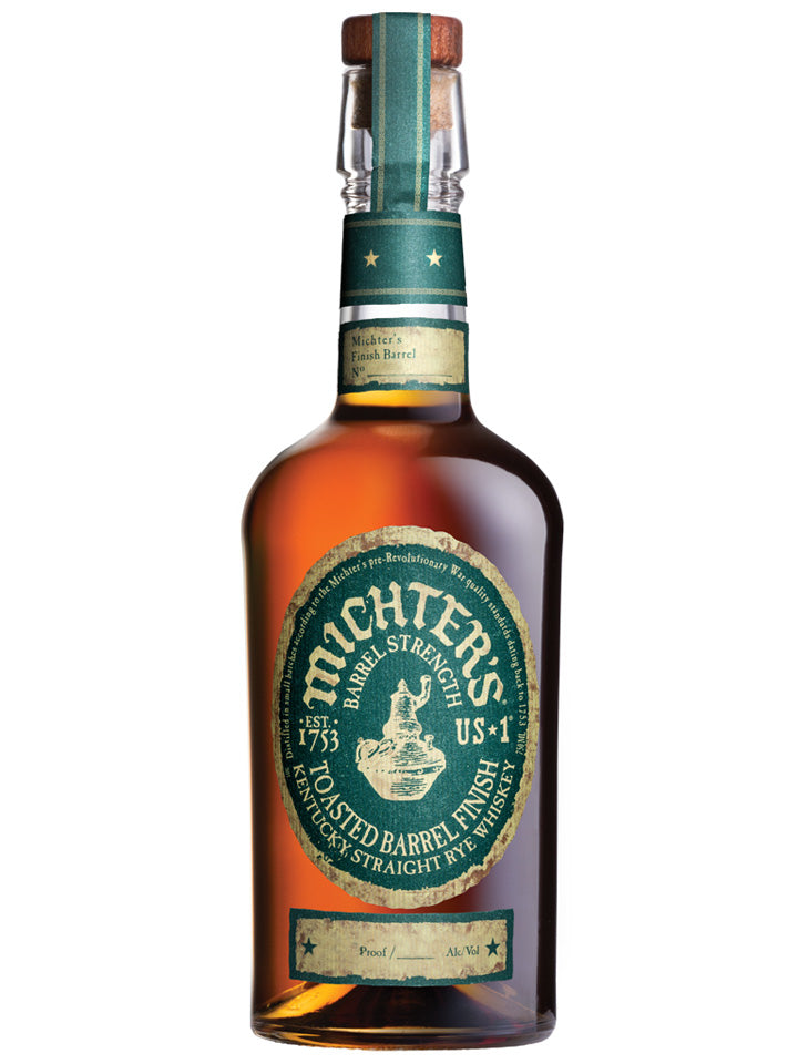 Michter's US 1 Limited Release Toasted Barrel Finish Barrel Strength Kentucky Straight Rye Whiskey 700mL