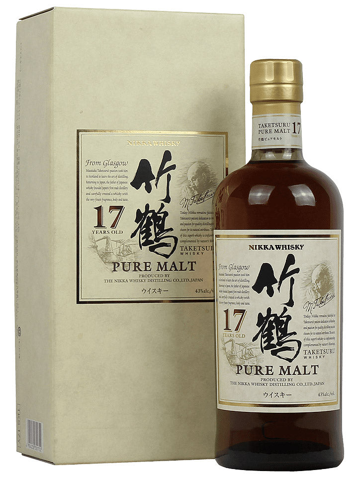Nikka Taketsuru 17 Year Old Pure Malt With Gift Box Blended Japanese Whisky 700mL