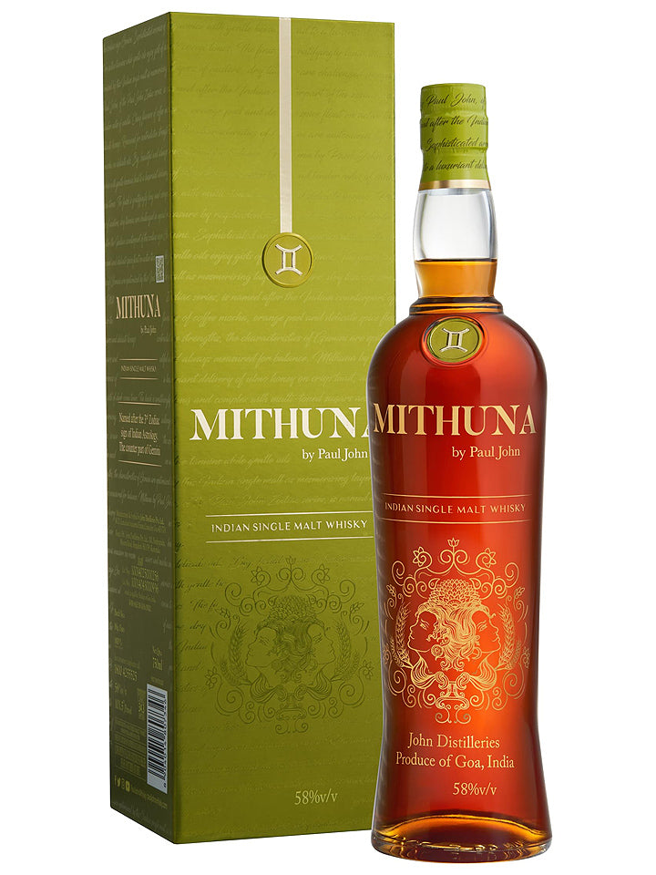 Paul John Mithuna Cask Strength Single Malt Indian Whisky 700mL