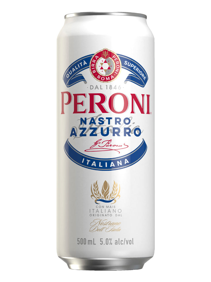 Peroni Nastro Azzurro Imported From Italy Beer Case 24 x Pack 500mL Cans