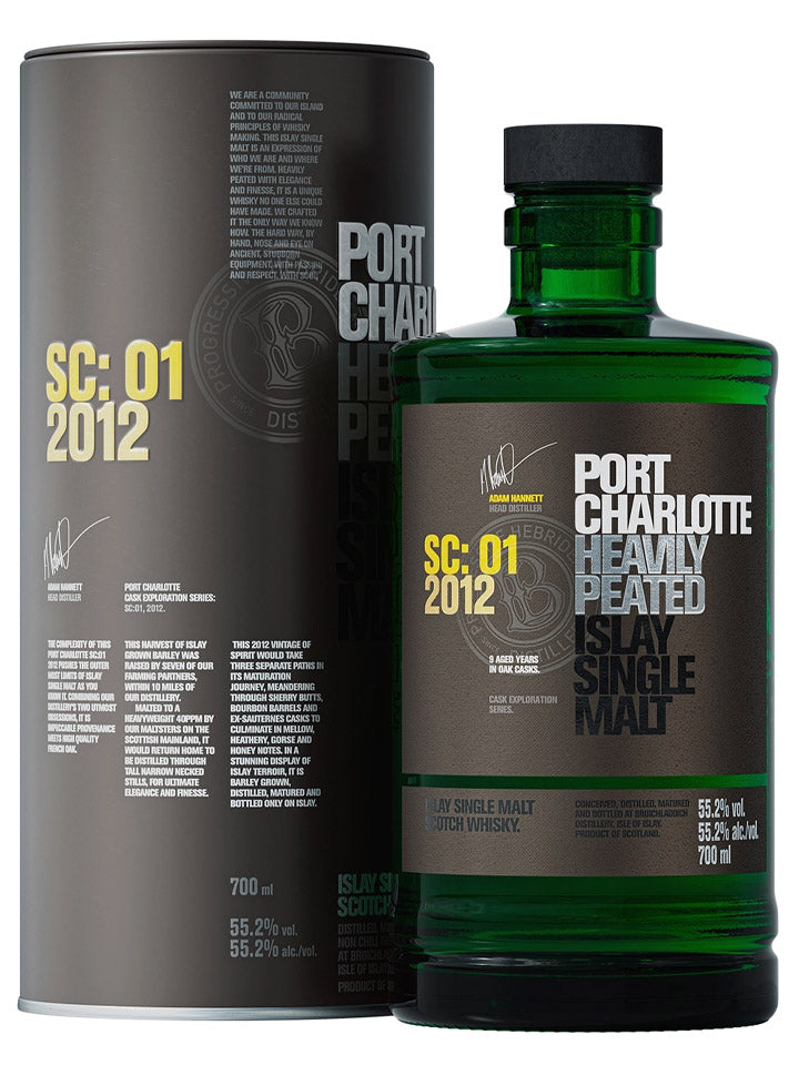 Bruichladdich Port Charlotte SC:01 2012 Islay Single Malt Scotch Whisky 700mL