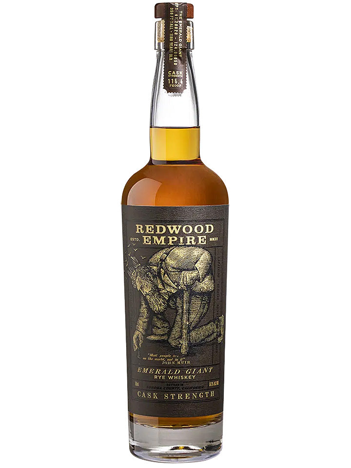 Redwood Empire Emerald Giant Cask Strength Limited Edition Rye Whiskey 750mL