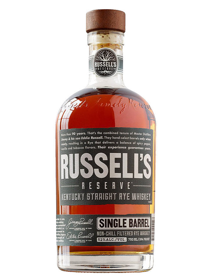 Russell's Reserve Single Barrel Kentucky Straight Rye Whiskey 750mL
