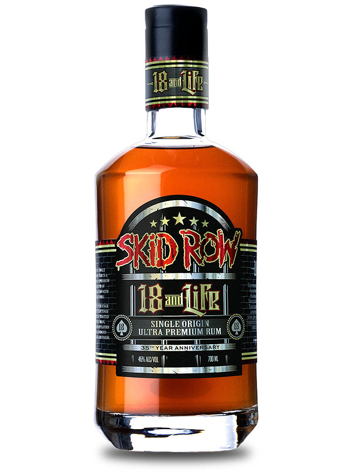 Skid Row 18 Year Old "18 And Life" Single Origin Ultra Premium Rum 700mL