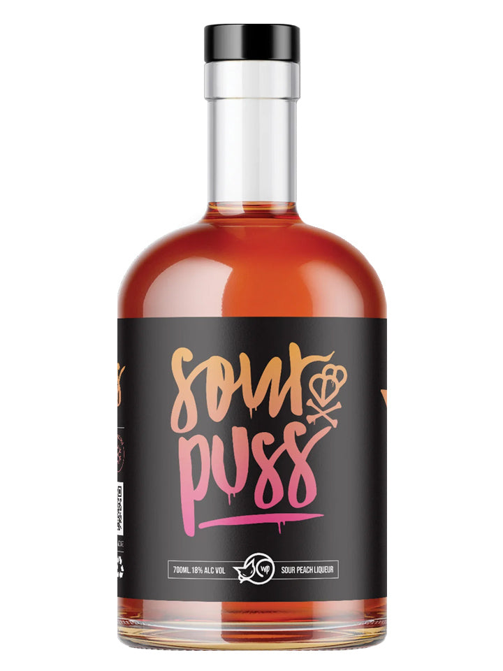 Sour Puss Sour Peach Blended Liqueur 700mL