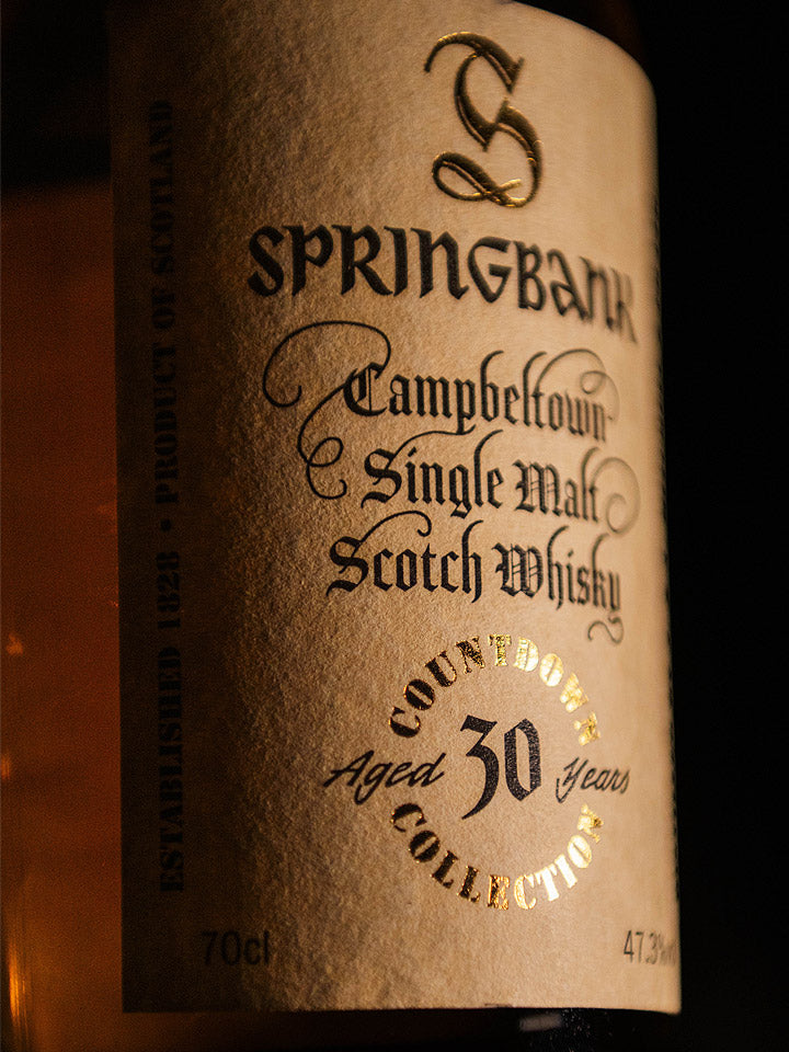 Springbank 30 Year Old Countdown Collection 2025 Release Campbeltown Single Malt Scotch Whisky 700mL