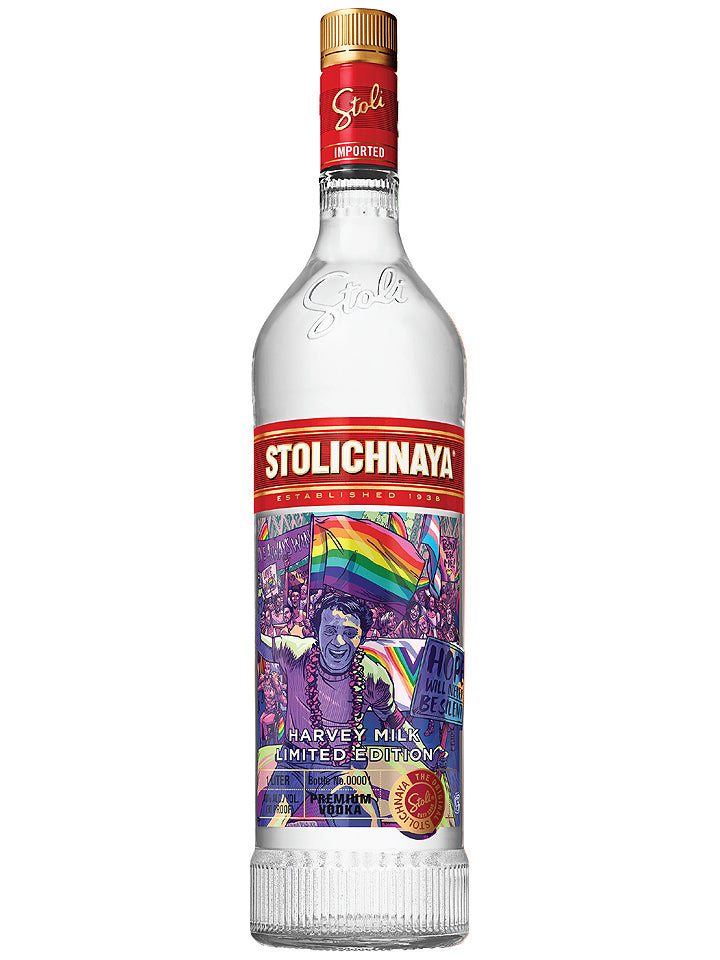 Stolichnaya 'Harvey Milk' Limited Edition Premium Latvian Vodka 700mL