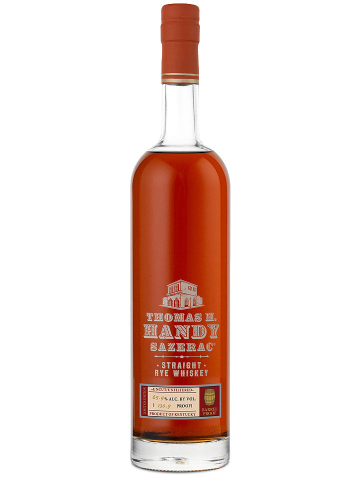 Thomas H. Handy Sazerac 2022 Release Barrel Proof 130.9 Proof (65.45%) Straight Rye Whiskey 750mL