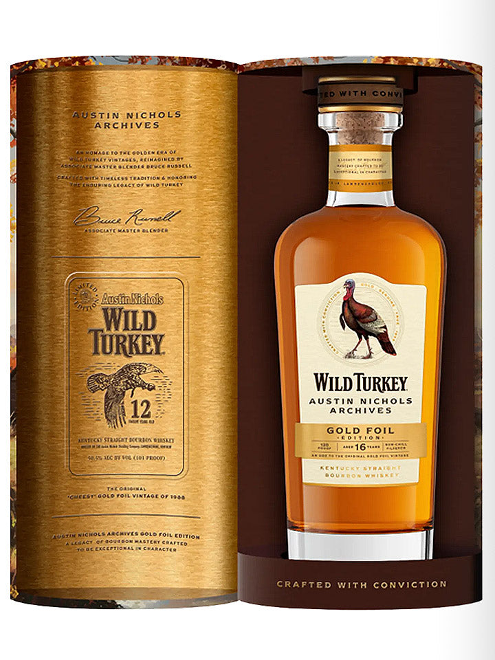 PRE-ORDER: Wild Turkey 16 Year Old Austin Nichols Archives Gold