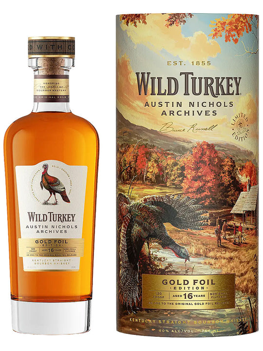 PRE-ORDER: Wild Turkey 16 Year Old Austin Nichols Archives Gold