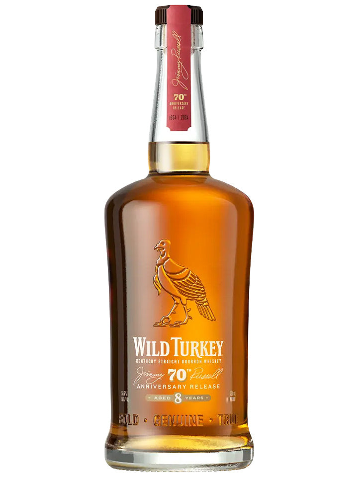 Wild Turkey 8 Year Old Jimmy Russell's 70th Anniversary Kentucky Straight Bourbon Whiskey 750mL