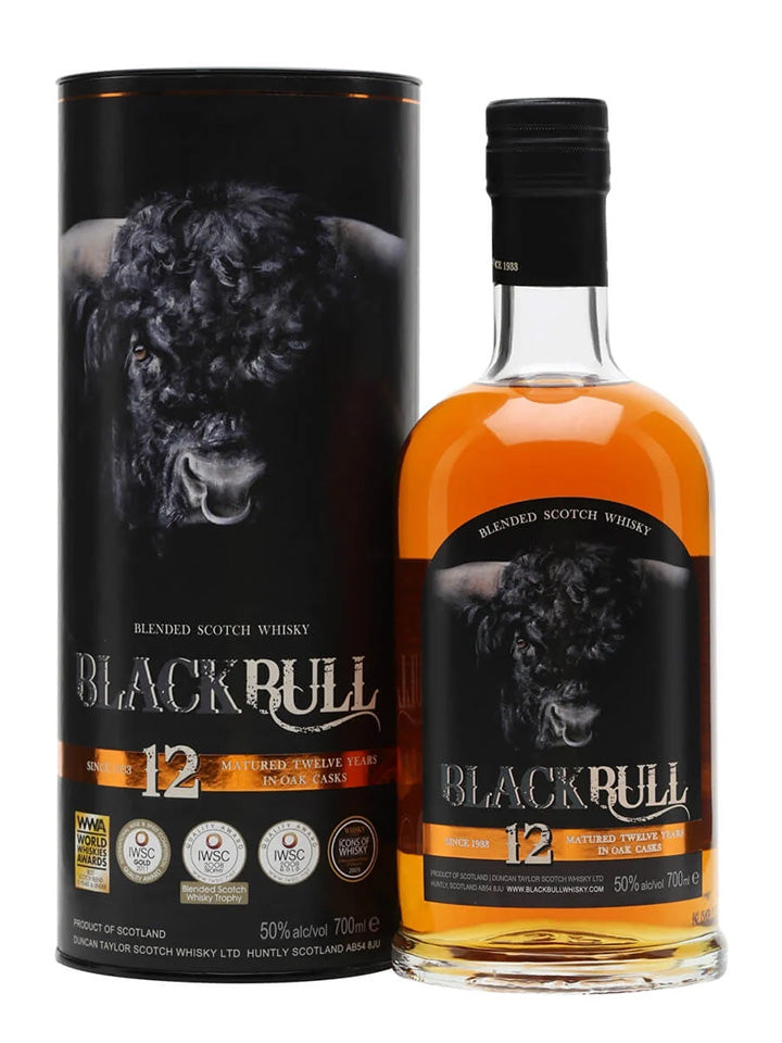 Black Bull 12 Year Old Blended Scotch Whisky 700mL