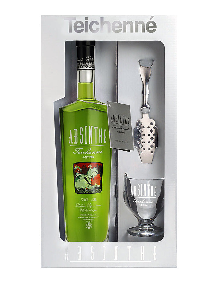 Teichenne 70% Green Absinthe + Glass Gift Set 500mL