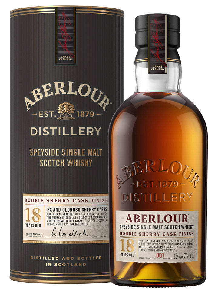 Aberlour 18 Year Old Double Sherry Cask Finish Batch 001 Single Malt Scotch Whisky 700mL