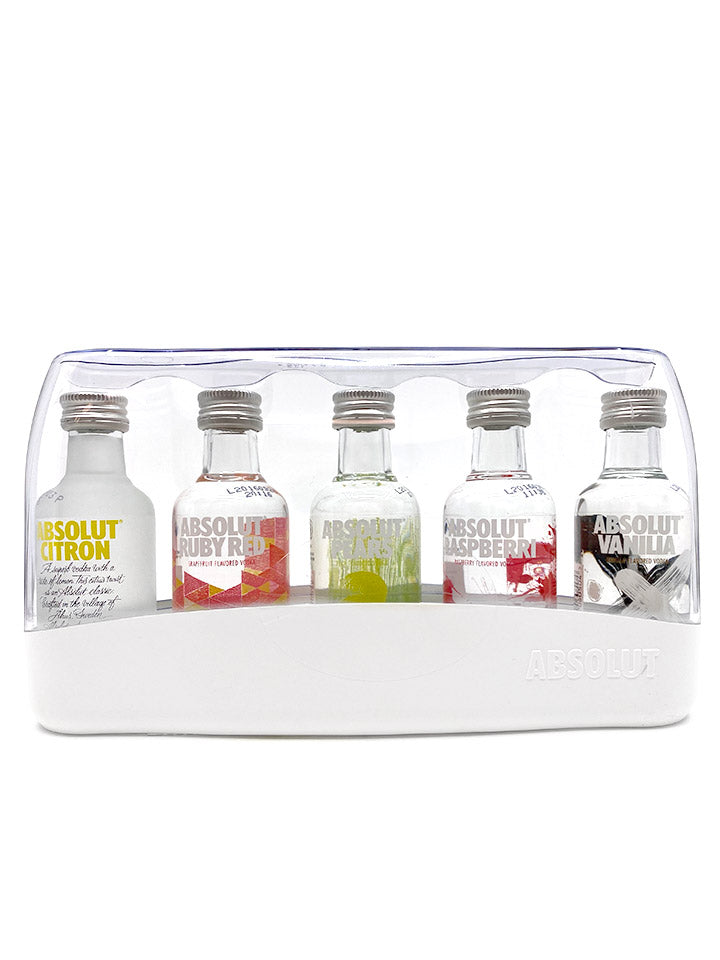 Absolut Five Assorti Miniature Gift Pack Swedish Vodka 5 x 50mL