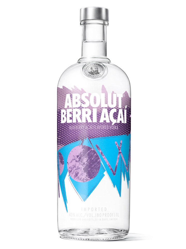 Absolut Berry Acai Flavoured Swedish Vodka 1L