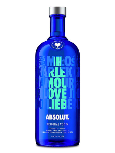 Absolut Drop Of Love 2018 Limited Edition Swedish Vodka 1L