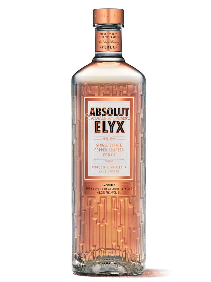 Absolut Elyx Single Estate Copper Crafted Swedish Vodka 1L