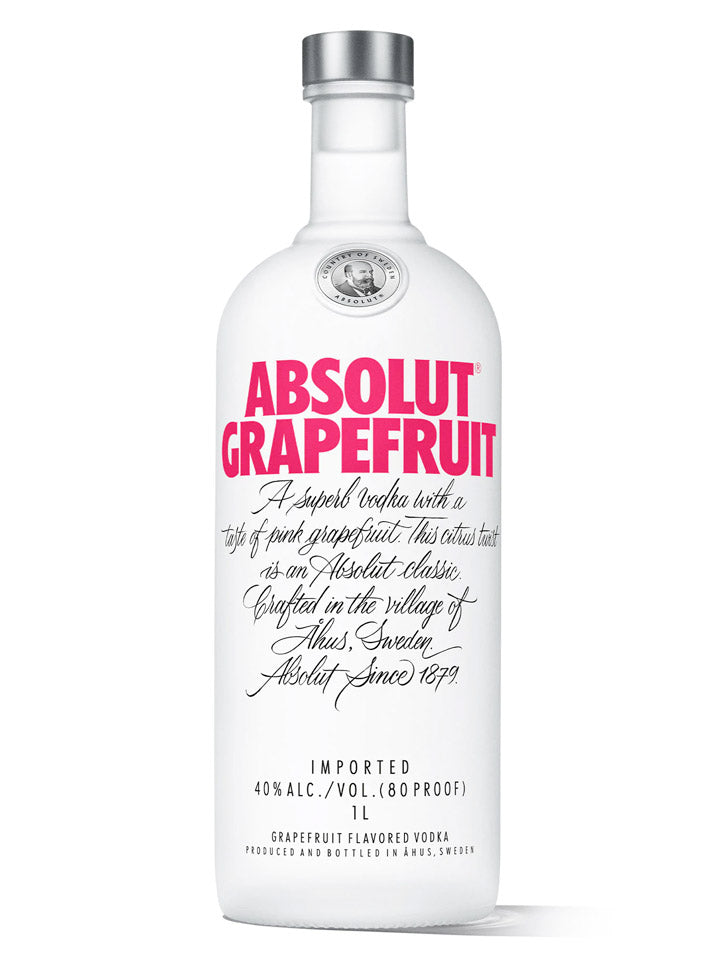 Absolut Grapefruit Flavoured Swedish Vodka 1L