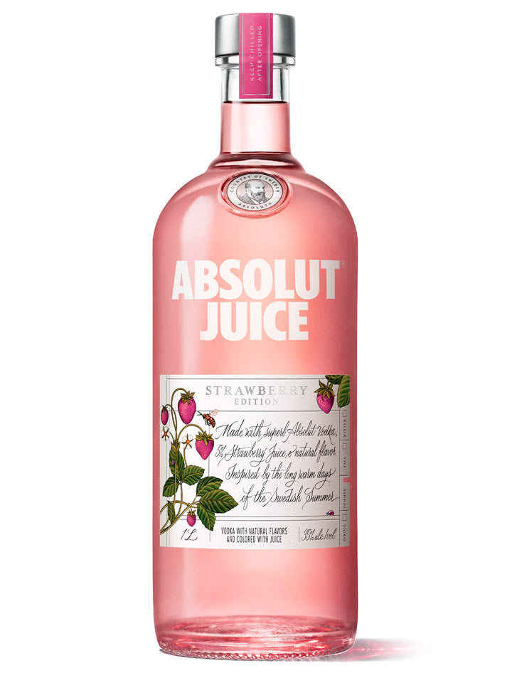Absolut Juice Strawberry Edition Swedish Vodka 750mL