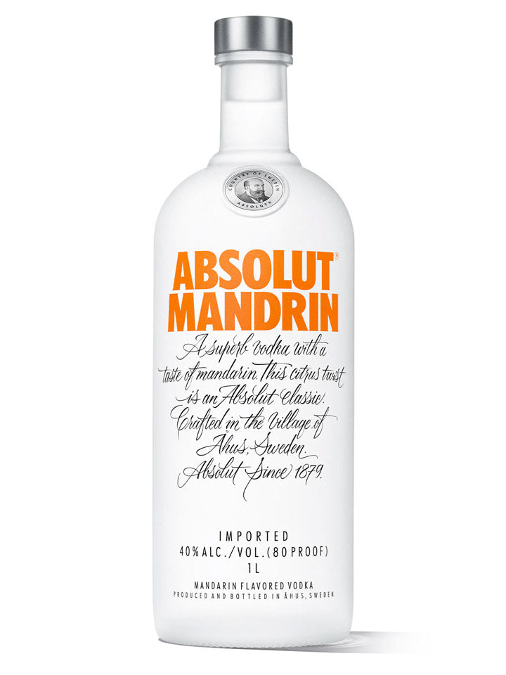 Absolut Mandrin Mandarin Flavoured Swedish Vodka 1L