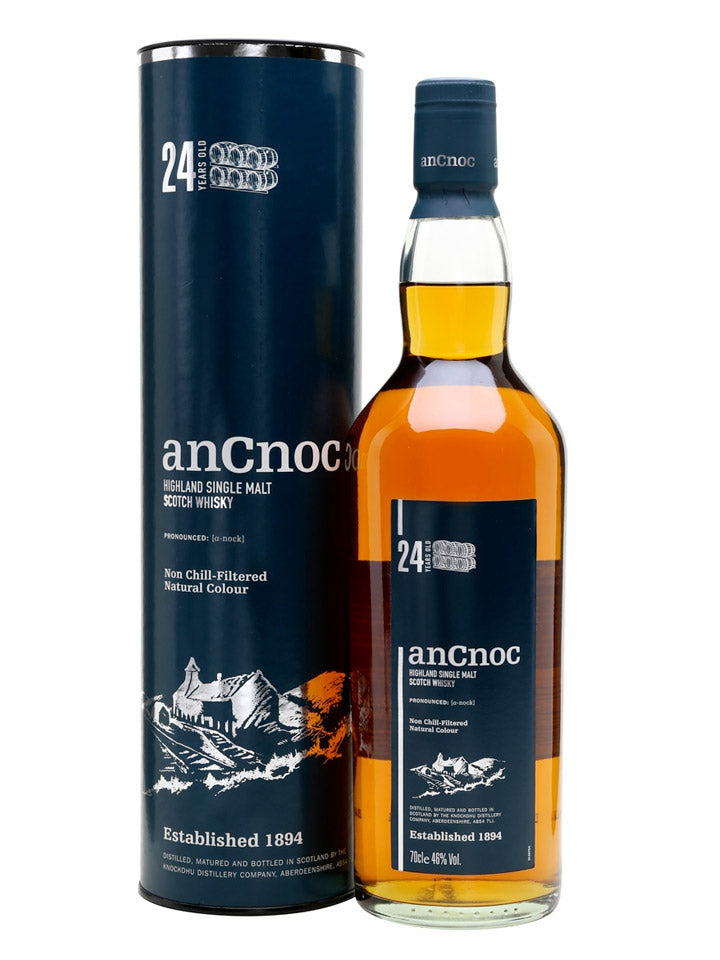 AnCnoc 24 Year Old Single Malt Scotch Whisky 700mL