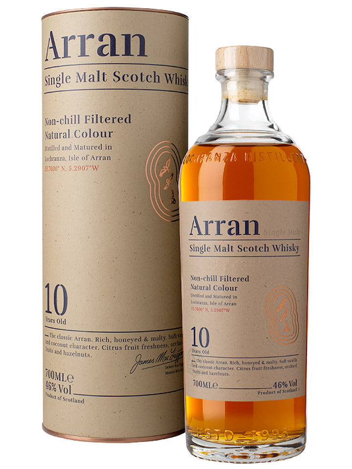 Arran 10 Year Old Single Malt Scotch Whisky 700mL – The Drink Society