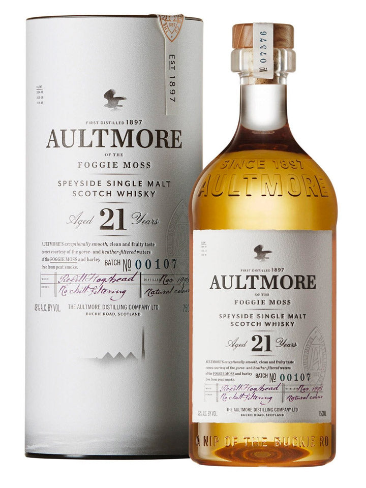 Aultmore 21 Year Old Single Malt Scotch Whisky 700mL