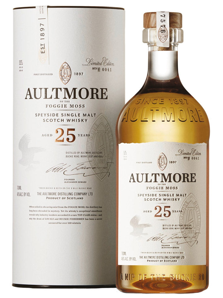 Aultmore 25 Year Old Limited Edition Single Malt Scotch Whisky 700mL