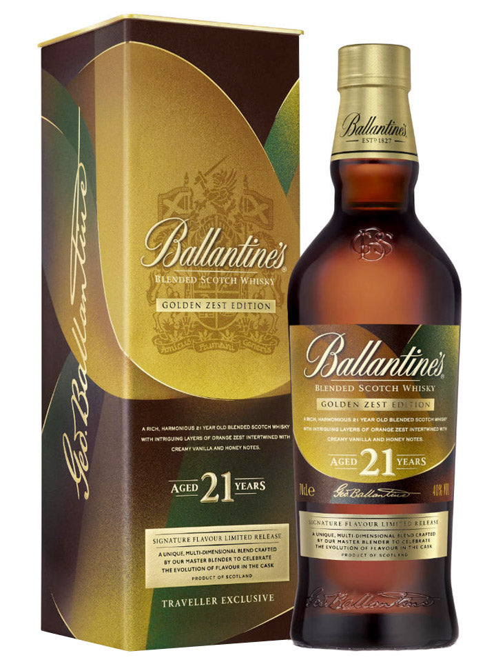 Ballantines 21 Year Old Golden Zest Limited Edition Blended Scotch Whisky 700mL
