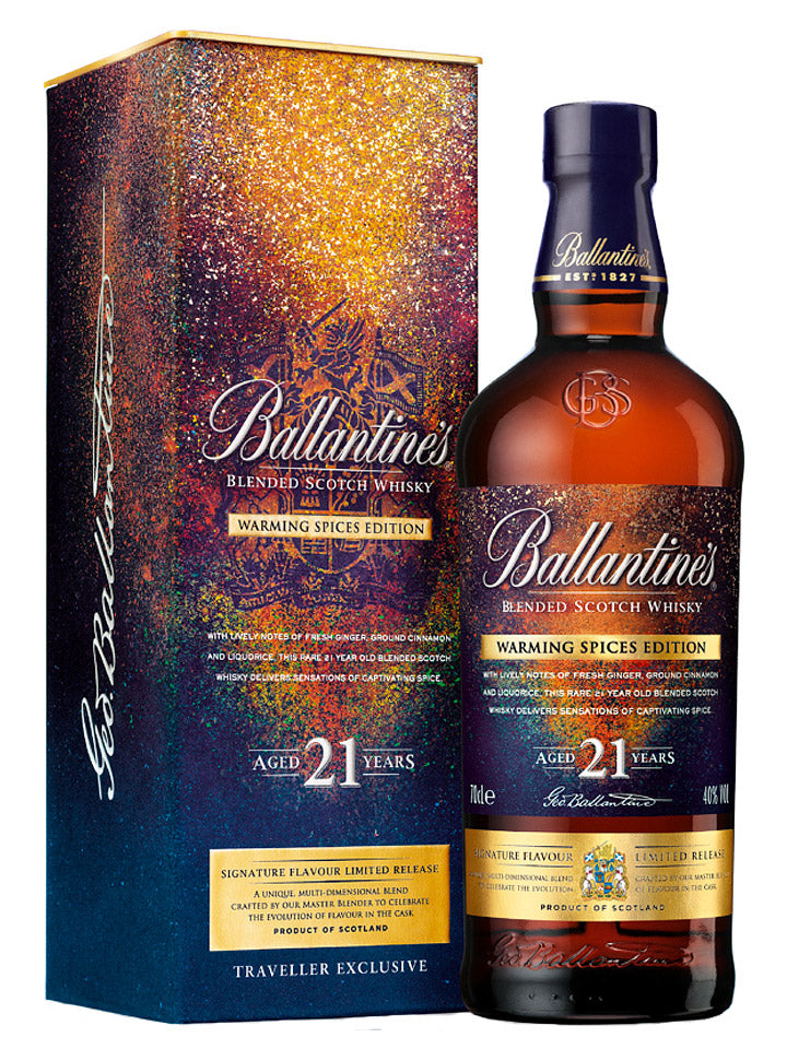 Ballantines 21 Year Old Warming Spices Limited Edition Blended Scotch Whisky 700mL