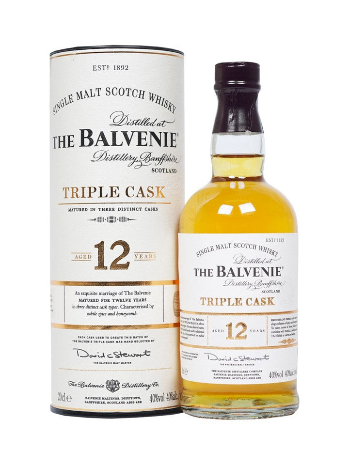 Balvenie 12 Year Old Triple Cask Single Malt Scotch Whisky Miniature 200mL