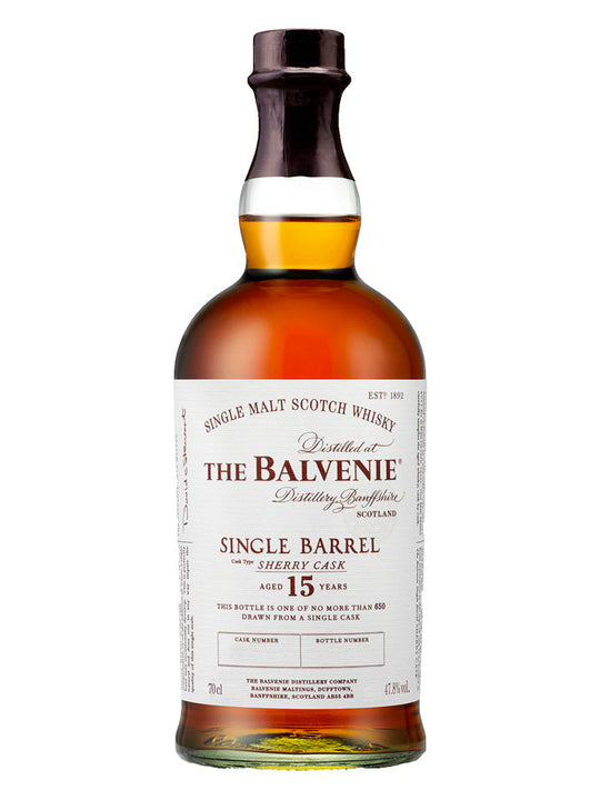 Balvenie 15 Year Old Single Barrel Sherry Cask Single Malt Scotch