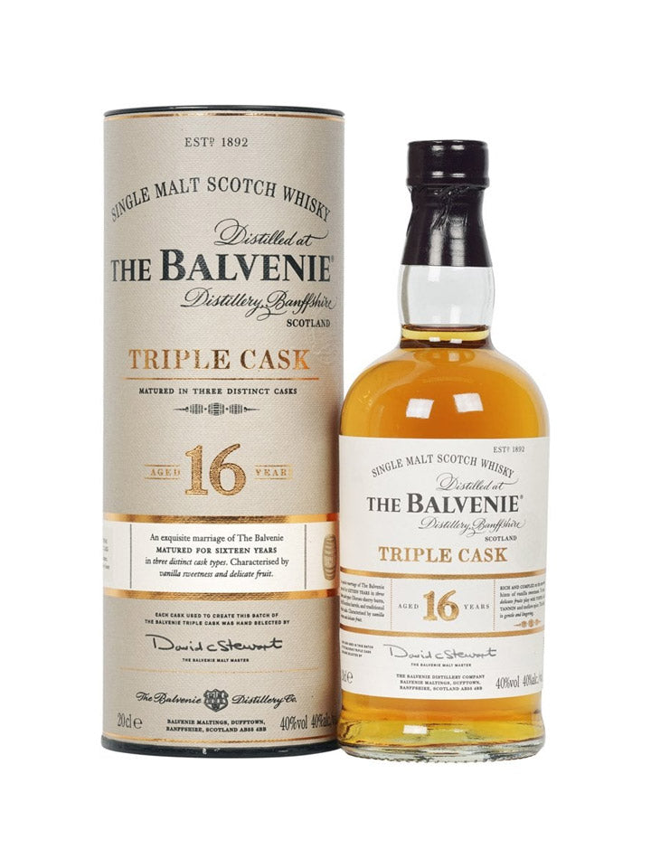 Balvenie 16 Year Old Triple Cask Single Malt Scotch Whisky Miniature 200mL